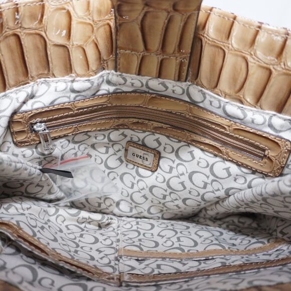 Guess Monogram Logo Print Shoulder Bag - Picture 7 of 8